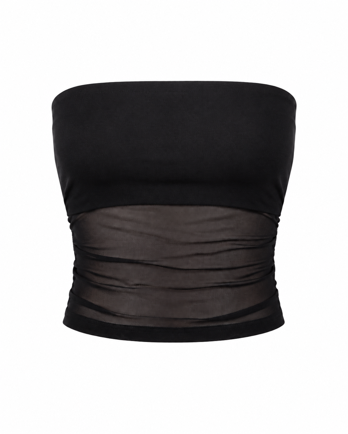 Black-Top bandeau strapless